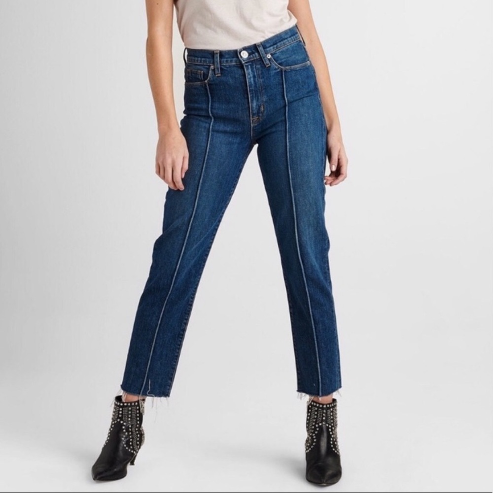 Hudson High Rise Zoeey Crop Straight Jeans Size 29